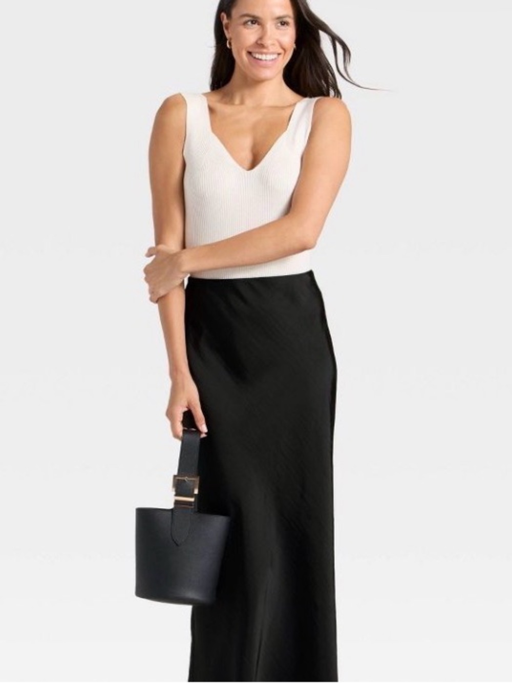 A New Day Women's Maxi Slip A-Line Skirt Size 1x Elegant Everyday Style